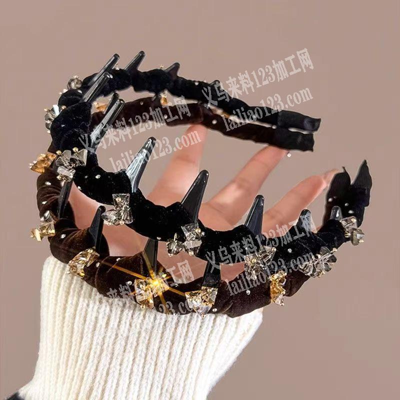 《发外地做》布条缠绕发箍的手工活，。寻找