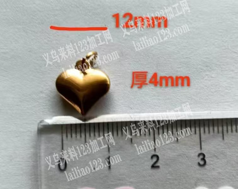 外贸公司寻找有做这不绣钢桃心的厂家，要精