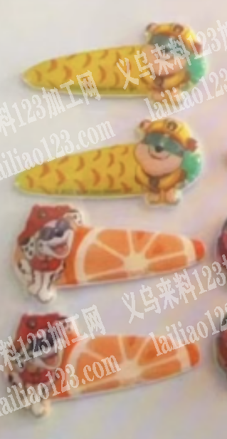 儿童卡通发夹成品订单，如图，寻找成品工厂