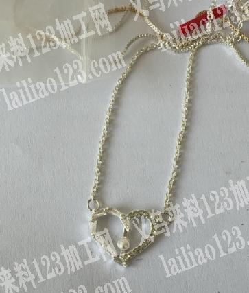 项链手工活，如图，组装，挂圈的手工活，如