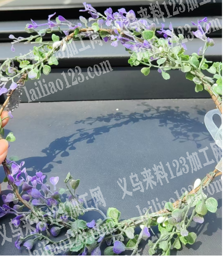 注塑仿真的一体成型的花环订单，如图，寻找