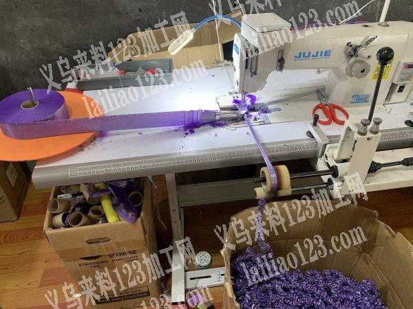 小肠圈（布圈），翻条，皮筋打头粘扣