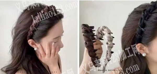 大量手工缠绕的布艺头箍订单，寻找布艺头箍