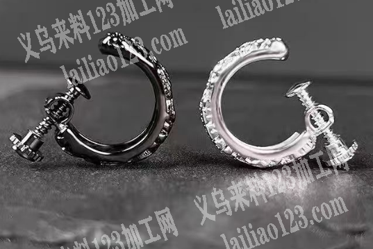 寻找专业做这个如图铜弹簧耳扣的工厂，寻找