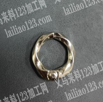 找能做铜弹簧耳扣的厂家，如图，长期合作，