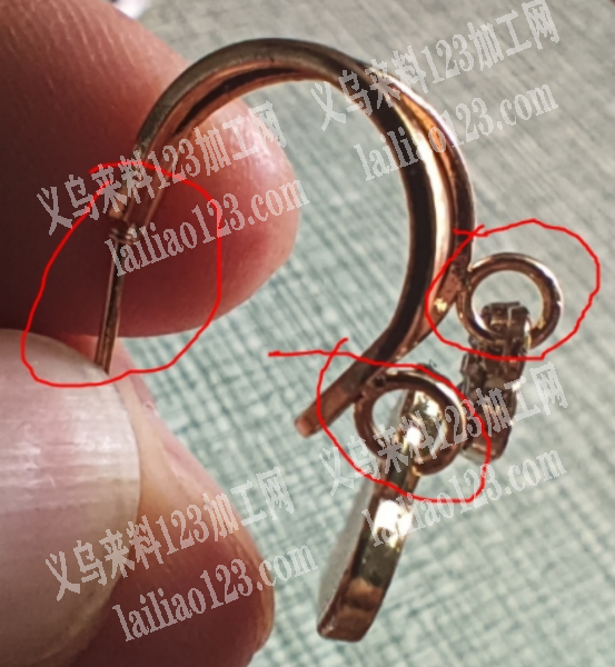 饰品烧焊外发加工，这个是碰焊的，有意者，