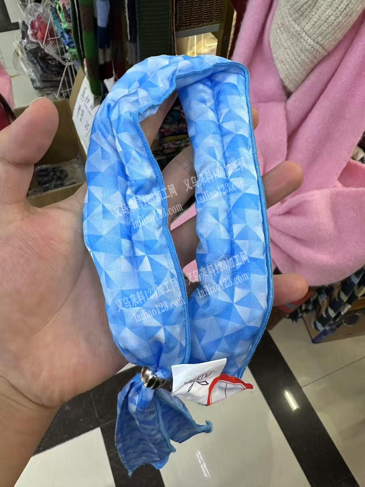 外贸订单。冰凉围巾订单外发加工，如图，寻