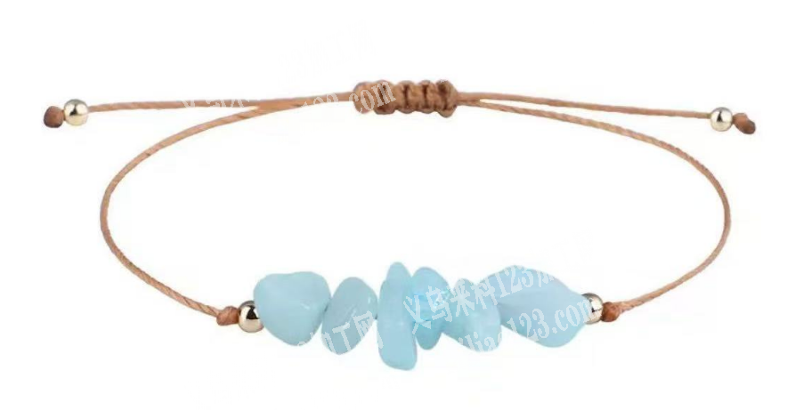 《发外地》手链串珠编织打结的手工活。发外