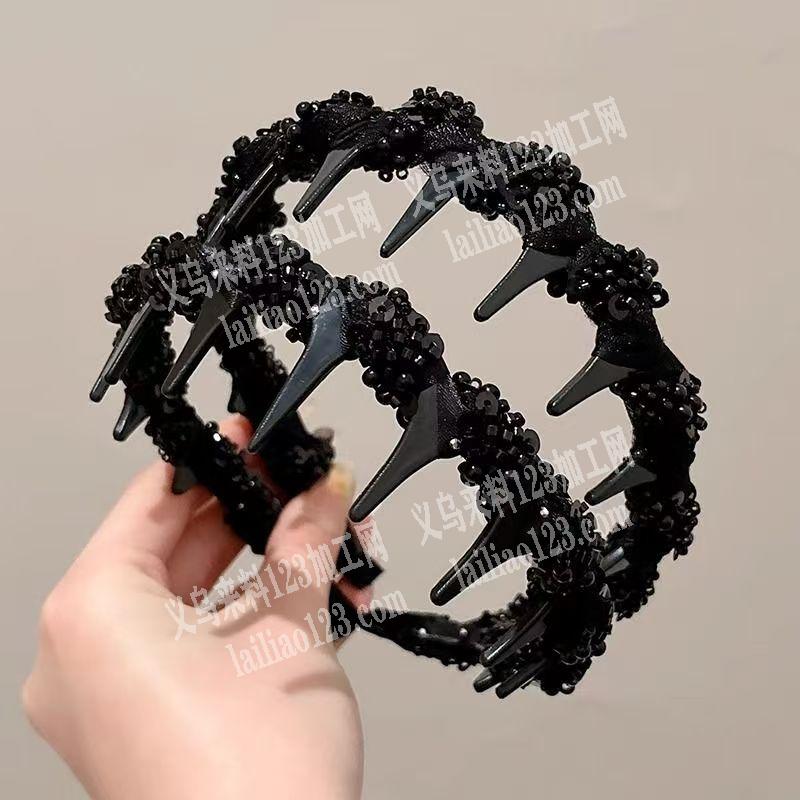 找绕发箍的手工活加工厂，如图，大量订单，