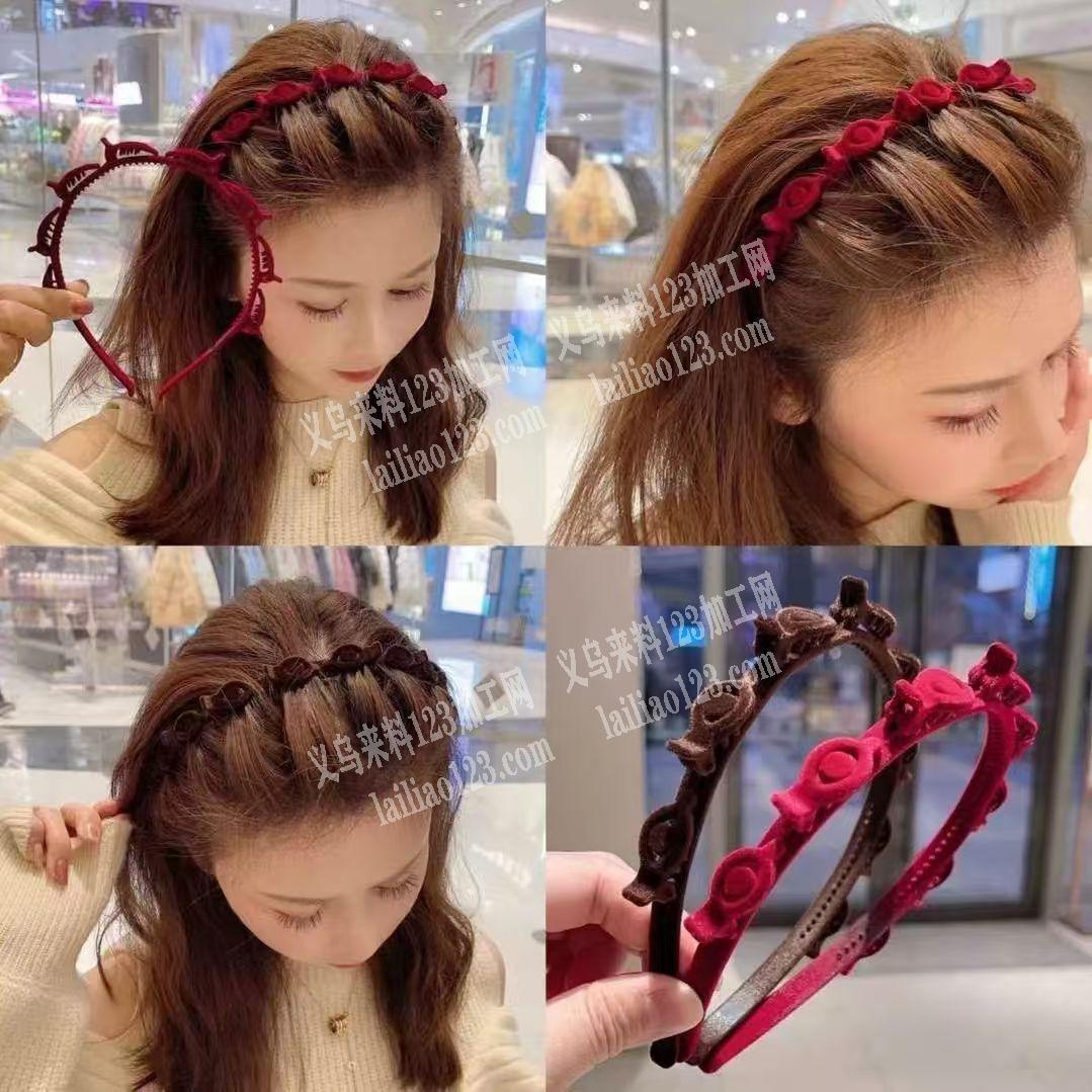 6万-8万爆款植绒发箍订单，如图，寻找成