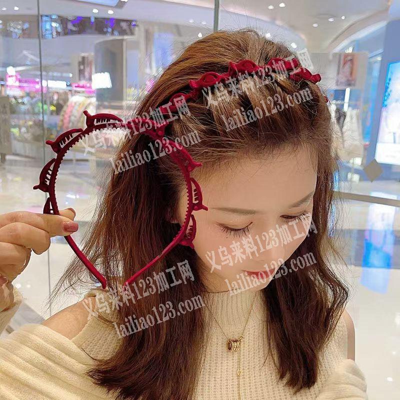 6万-8万爆款植绒发箍订单，如图，寻找成