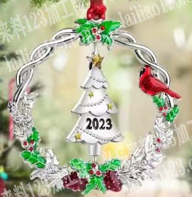 有订单，圣诞挂件装饰品产品订单，如图，寻