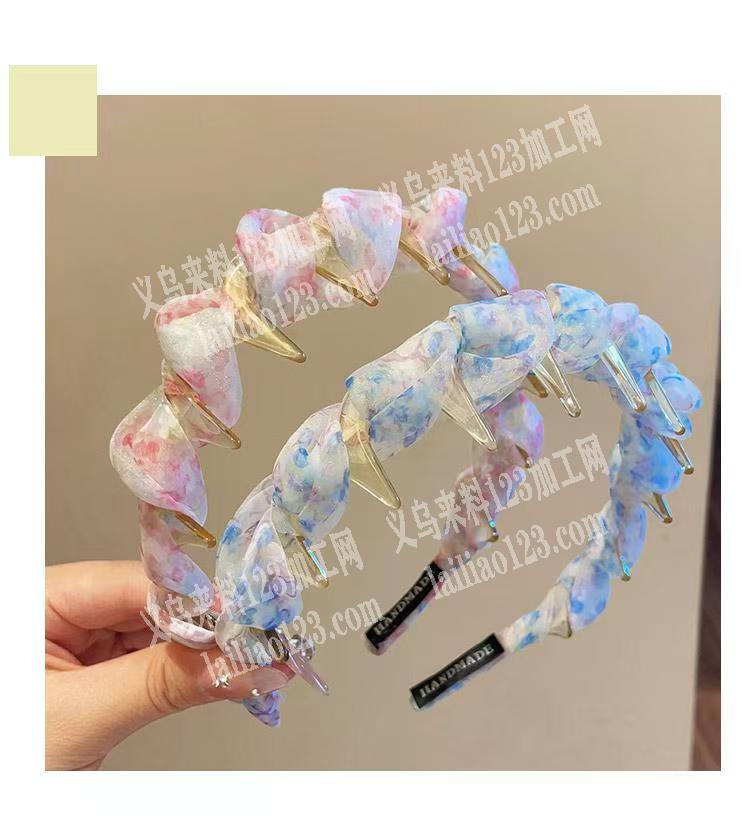大量布艺缠绕的发箍订单，如图，寻找源头成