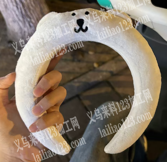 手缝针线活的手工活外发，如图，这个毛绒发