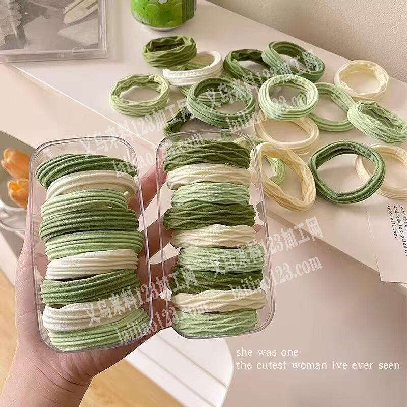 《每月90万订单》电商公司大量抹茶绿皮筋