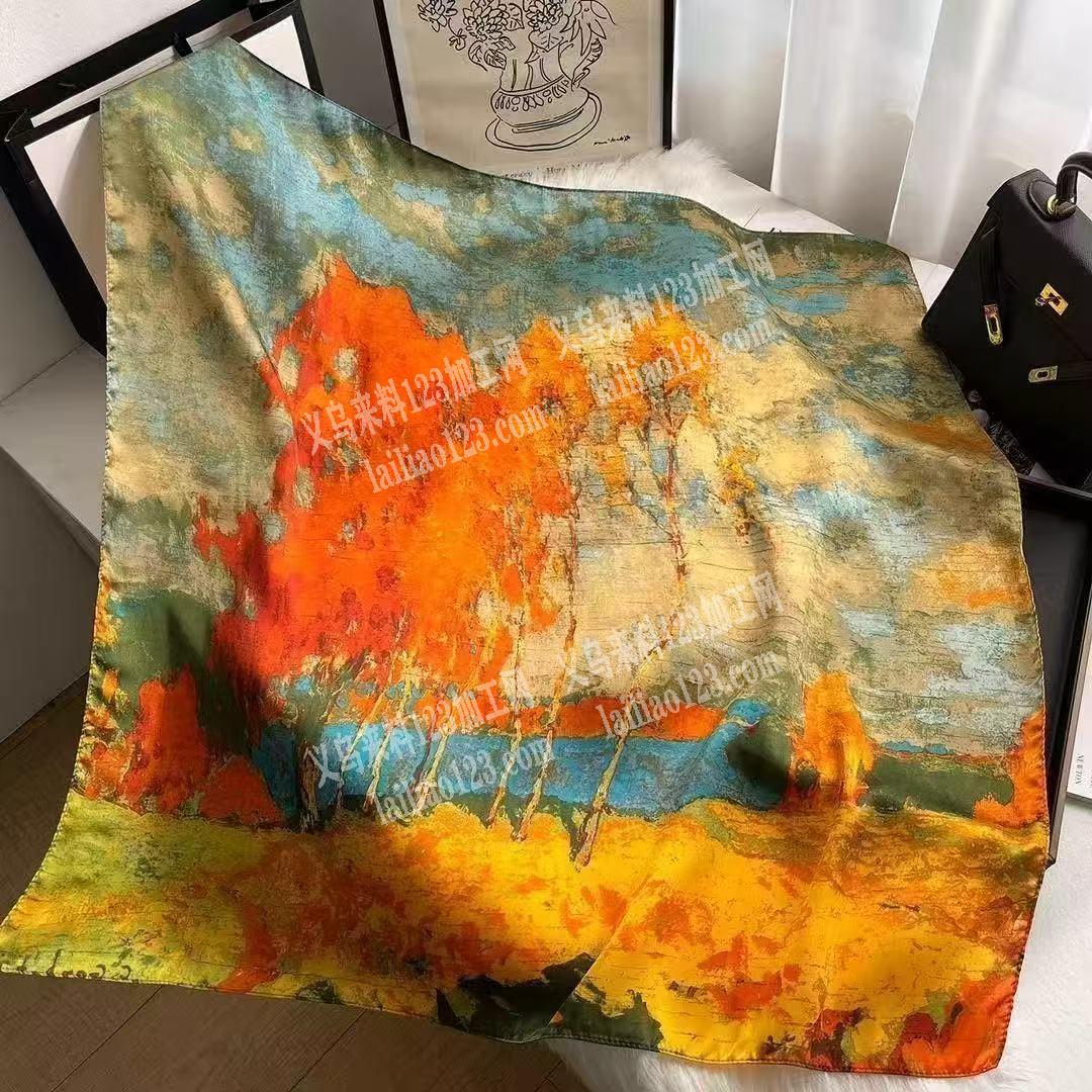 围巾|披肩|披巾|丝巾。有订单，如图，寻