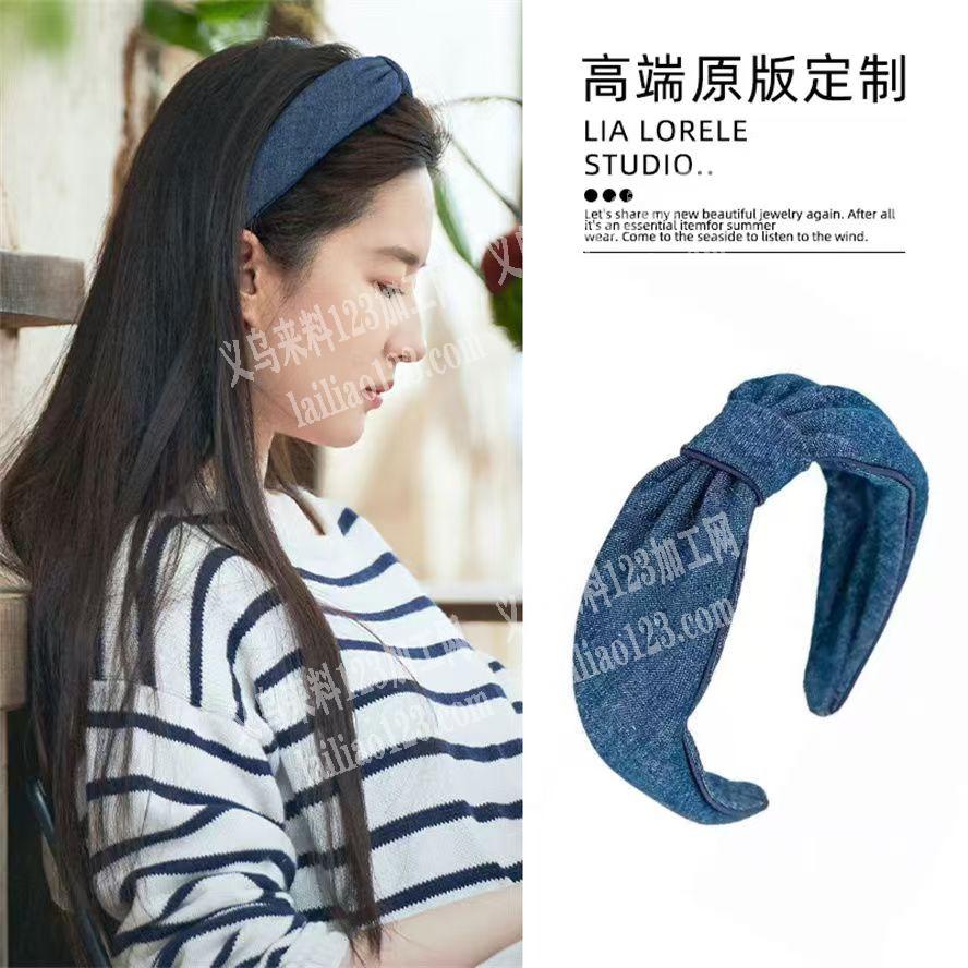 手工+平车做的布艺发箍订单，外发加工，纯