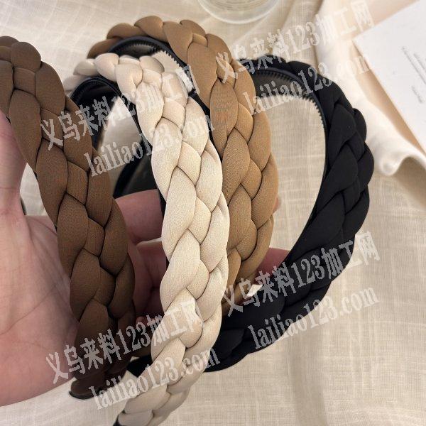 找专业做如图编织辫子的布艺发箍源头工厂有