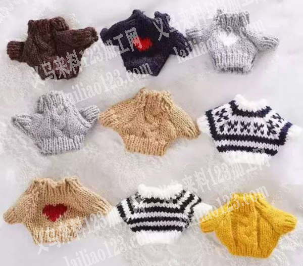 小衣服钩针编织外发加工，如图，机器钩针编