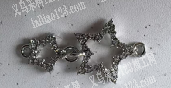 《单个20克》五角星合金配件翻砂外发，。