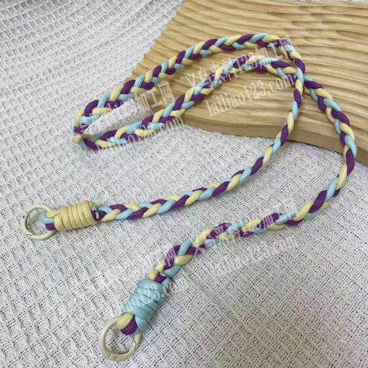 《常年有的手工活》如图，编绳子+打结+编
