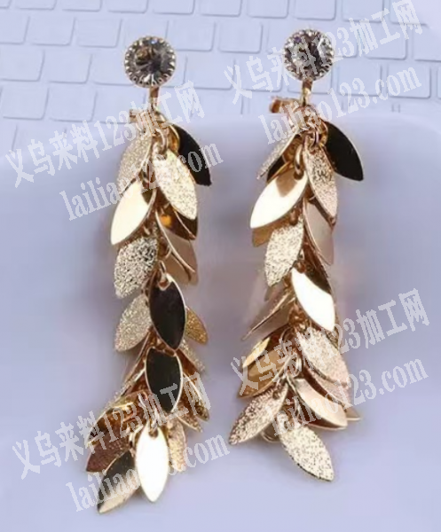 手工耳环成品订单，如图，需要工厂包工包料