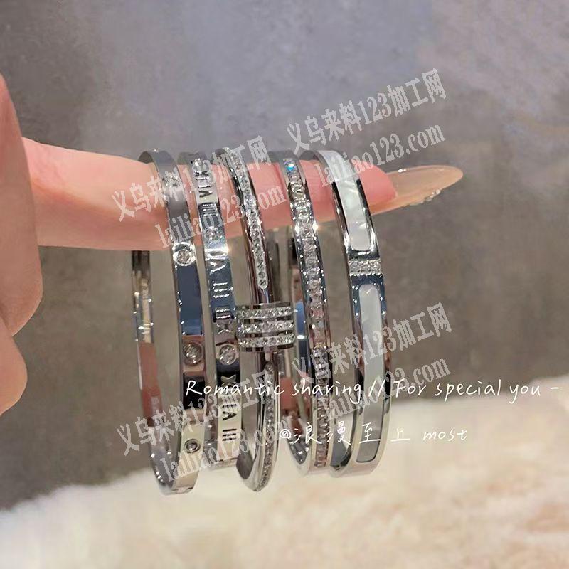 不锈钢手镯成品订单外发，如图，寻找专业做