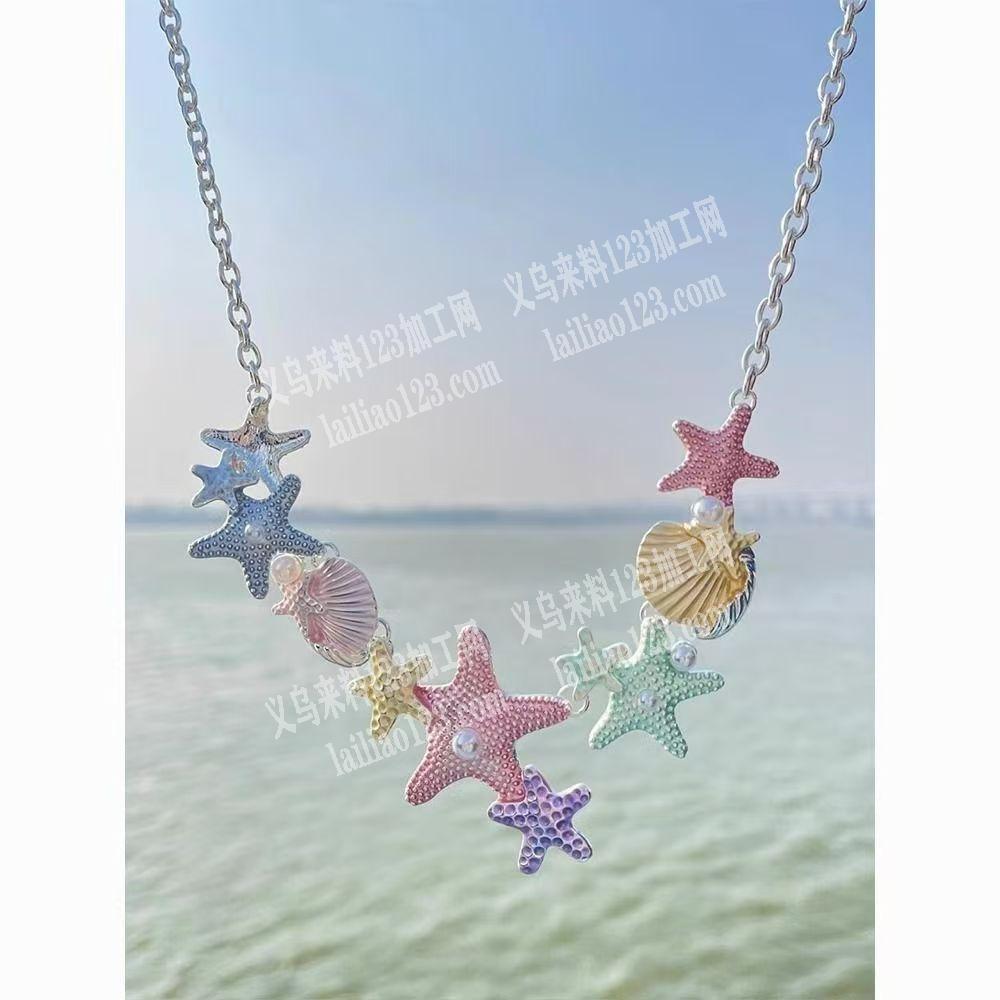 项链配件滴油画油外发加工，如图，寻找手工