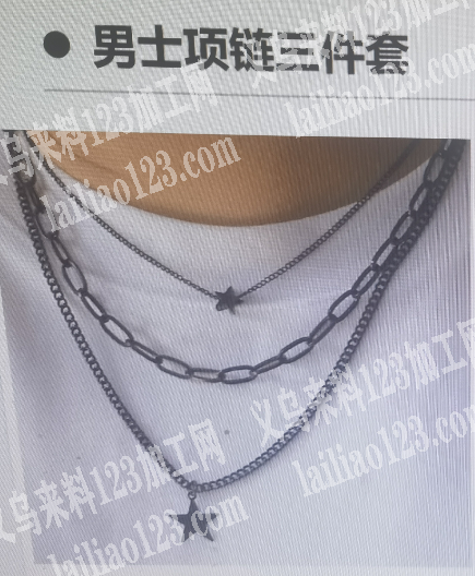 外贸公司链条项链订单，如图，找不锈钢链条