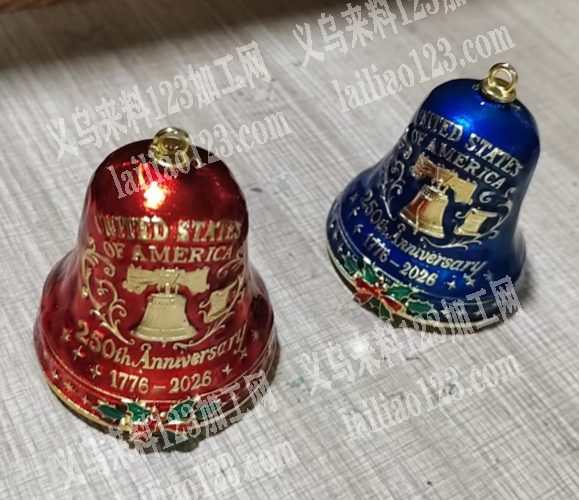 圣诞铃铛，画油外发加工，如图，寻找滴油的