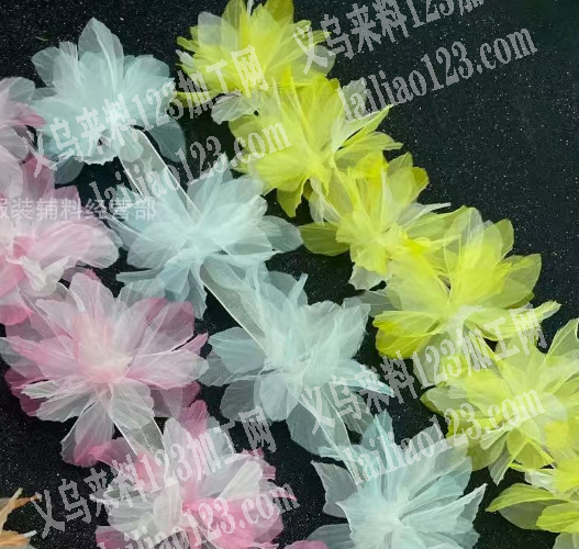 公司寻找网纱花朵厂家。，有订单，如图，请