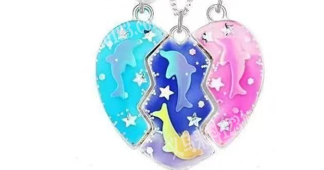 情侣项链吊坠滴油外发加工，如图，必须专业