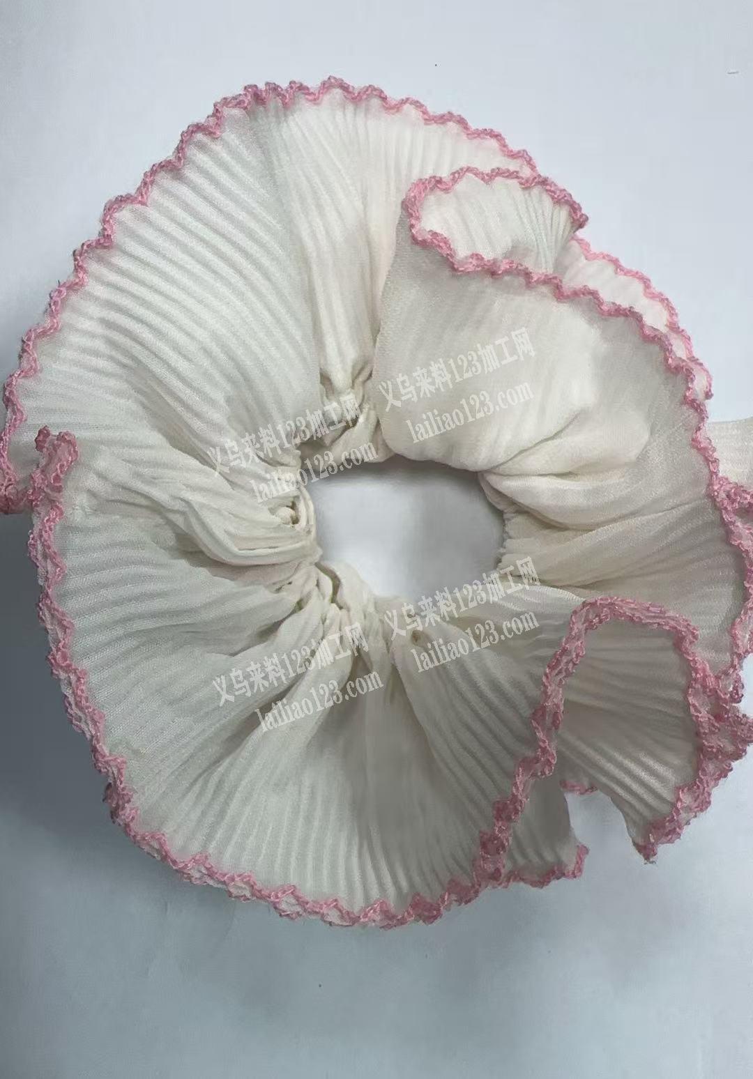 布艺拷边发圈订单，如图，寻找能做的工厂，