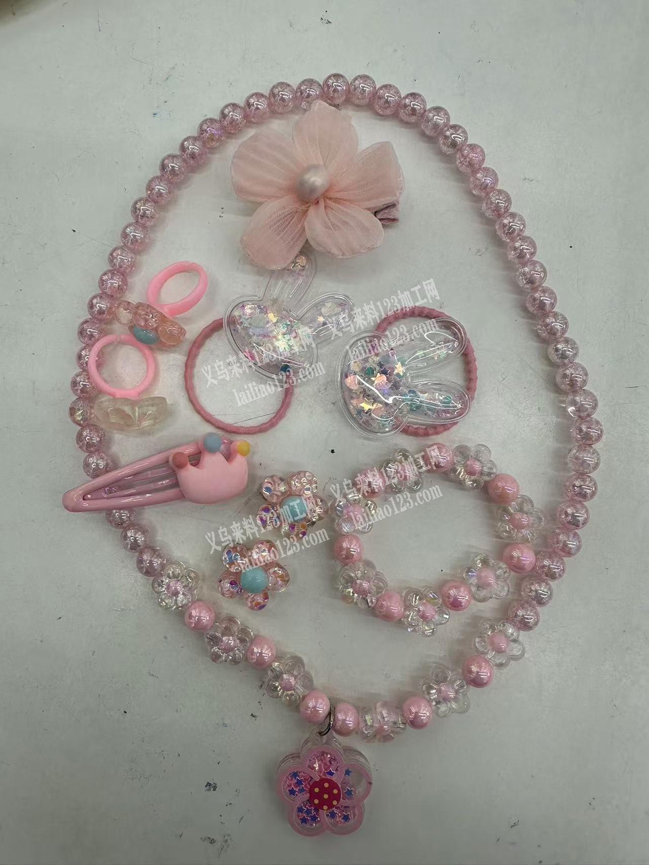 数万套儿童饰品订单，如图，寻找手工成品工