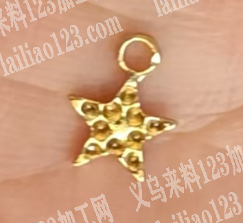 五角星吊坠上面点钻外发加工，寻找点钻的加
