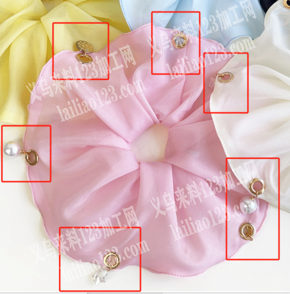 布艺发圈打鸡眼扣外发加工，寻找打扣的加工