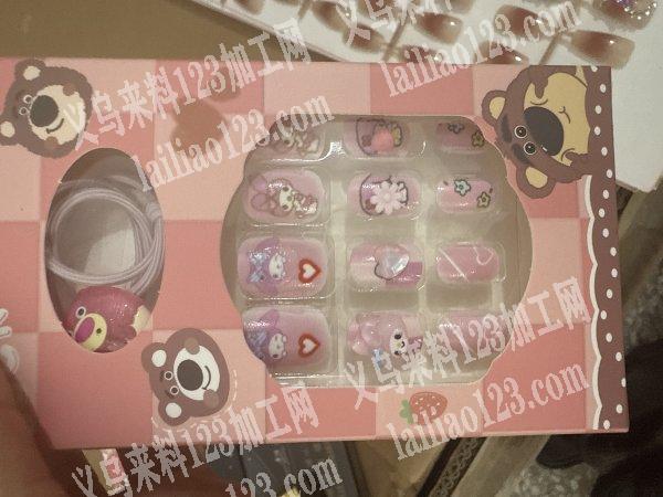 承接各种美甲点钻 装盒吊卡