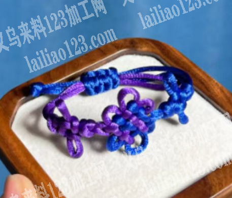 寻找专业做手链编织打结的，如图，手工编织