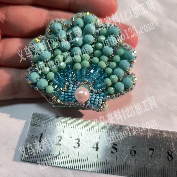 穿珠子+手缝的饰品手工订单，如图，手工缝