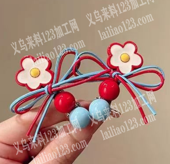 公司大量采购花朵+蝴蝶结，寻找如图发夹的