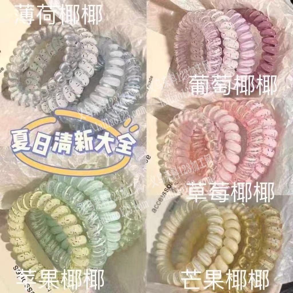 大量，如图款式的电话线发圈成品订单，寻找