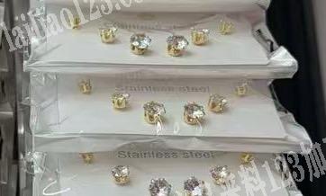 耳钉饰品成品订单，附图片，寻找专业做如图