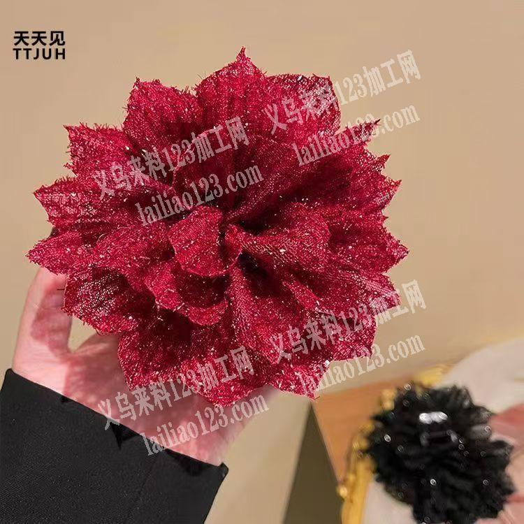 如图布艺花朵抓夹成品订单，寻找成品工厂，