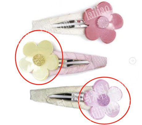 采购这个发夹上面的亚克力小花，采购现货，