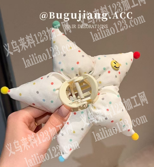 充棉五角星发圈的抓夹订单，如图，寻找专业