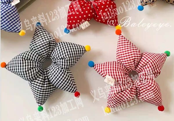 充棉五角星发圈的抓夹订单，如图，寻找专业