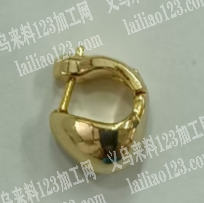 公司如图铜饰品订单外发。耳扣订单，如图，