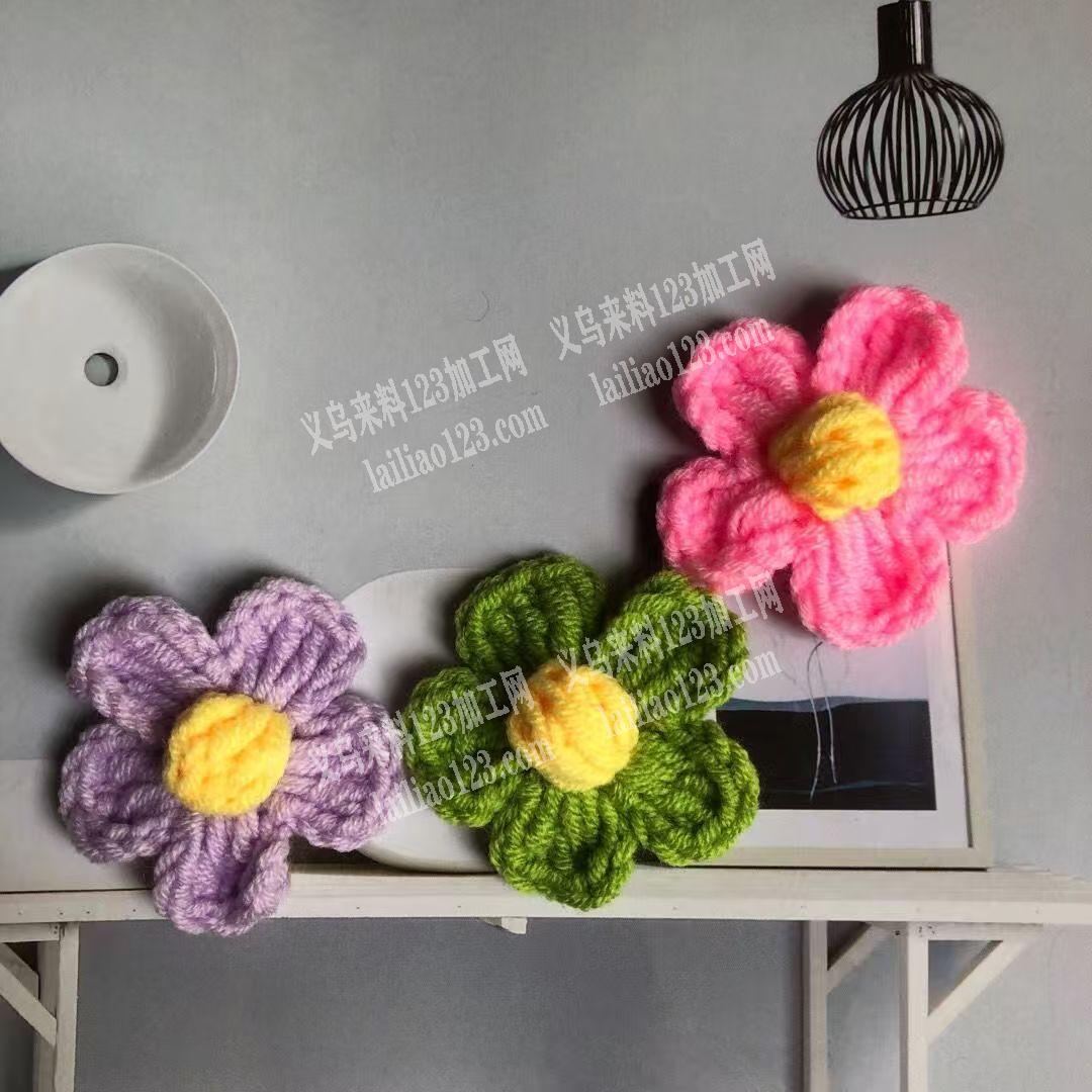 大量毛线钩针编织的手工订单，如图，寻找专