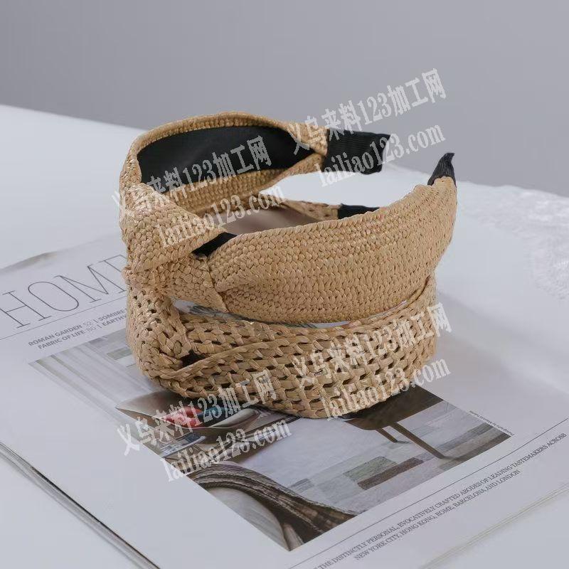 寻找专业做这个藤编发箍的加工厂。请联系详