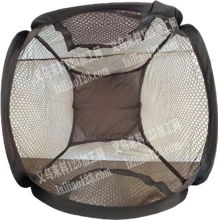 大量这个脏衣篮订单外发加工，如图网布的，